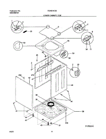 09 - Lower Cabinet / Top parts for Frigidaire Washer Dryer Combo FGX831CS0 from AppliancePartsPros.com