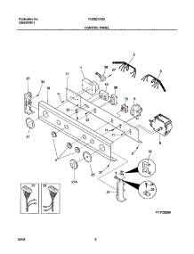 07 - Control Panel parts for Frigidaire Washer Dryer Combo FGZ831AS2 from AppliancePartsPros.com