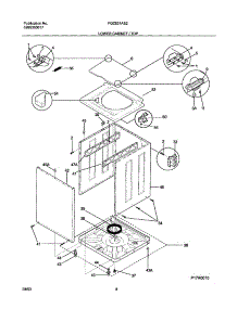 09 - Lower Cabinet / Top parts for Frigidaire Washer Dryer Combo FGZ831AS2 from AppliancePartsPros.com