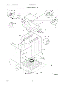 09 - Lower Cabinet / Top parts for Frigidaire Washer Dryer Combo FLEB8200FS2 from AppliancePartsPros.com