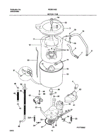 11 - Motor / Tub parts for Frigidaire Washer Dryer Combo FEZ831AS2 from AppliancePartsPros.com