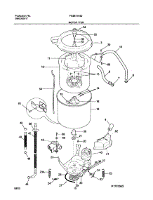 11 - Motor / Tub parts for Frigidaire Washer Dryer Combo FGZ831AS2 from AppliancePartsPros.com