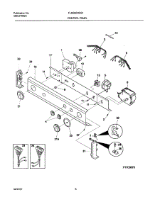 07 - Control Panel parts for Frigidaire Washer Dryer Combo FLSG60RGS1 from AppliancePartsPros.com