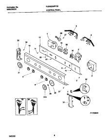 04 - P17c0044 Control Panel parts for Frigidaire Washer Dryer Combo FLSG62MRFS0 from AppliancePartsPros.com