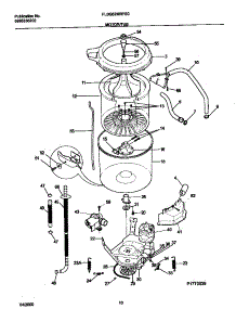 06 - P17t0039 Wshr Mtr,Hose parts for Frigidaire Washer Dryer Combo FLSG62MRFS0 from AppliancePartsPros.com