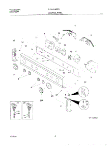 07 - Control Panel parts for Frigidaire Washer Dryer Combo FLSG62MRFS1 from AppliancePartsPros.com