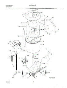 11 - Wshr Mtr,Hose parts for Frigidaire Washer Dryer Combo FLSG62MRFS1 from AppliancePartsPros.com