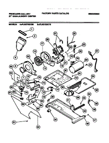 03 - Dryer Motor, Base, Ignitor parts for Frigidaire Washer Dryer Combo FLSG72GCT0 from AppliancePartsPros.com