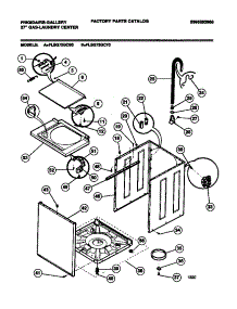 05 - Washer Cabinet, Base, Lid parts for Frigidaire Washer Dryer Combo FLSG72GCT0 from AppliancePartsPros.com
