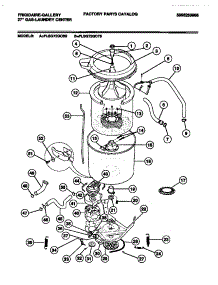 06 - Washer Motor, Tub parts for Frigidaire Washer Dryer Combo FLSG72GCT0 from AppliancePartsPros.com