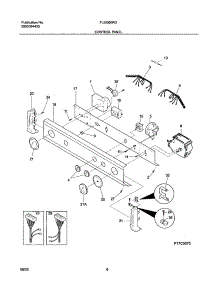 07 - Control Panel parts for Frigidaire Washer Dryer Combo FLSG60RGS2 from AppliancePartsPros.com