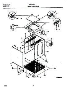 05 - Washer Cabinet parts for Frigidaire Washer Dryer Combo FLSG72GCS8 from AppliancePartsPros.com