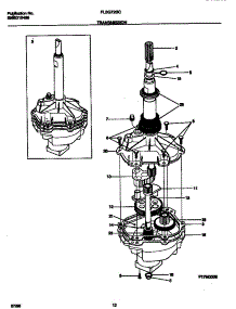 07 - Transmission parts for Frigidaire Washer Dryer Combo FLSG72GCS8 from AppliancePartsPros.com