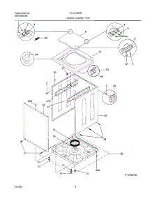 09 - Wshr Cab,Top parts for Frigidaire Washer Dryer Combo FLXE52RBT9 from AppliancePartsPros.com