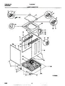 05 - Lower Cabinet / Top parts for Frigidaire Washer Dryer Combo FLSG72GCS3 from AppliancePartsPros.com