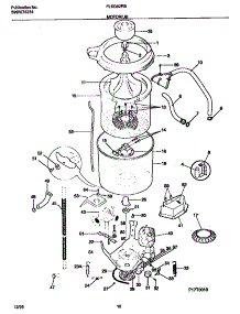 06 - Motor / Tub parts for Frigidaire Washer Dryer Combo FLXG52RBT1 from AppliancePartsPros.com