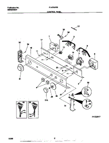 04 - Control Panel parts for Frigidaire Washer Dryer Combo FLXG52RBS2 from AppliancePartsPros.com