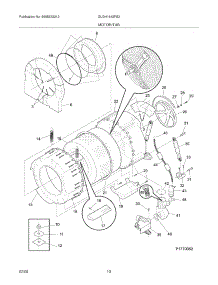 11 - Motor / Tub parts for Frigidaire Washer Dryer Combo GLGH1642FS3 from AppliancePartsPros.com