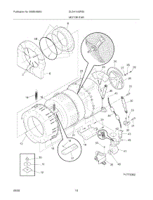 11 - Motor / Tub parts for Frigidaire Washer Dryer Combo GLGH1642FS5 from AppliancePartsPros.com