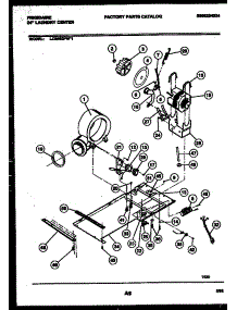 04 - Dryer Motor, Blower And Belt parts for Frigidaire Washer Dryer Combo LCE462PW1 from AppliancePartsPros.com