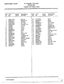 Cabinet / Top Panel And Base Page 2 parts for Frigidaire Washer 6001-80A from AppliancePartsPros.com