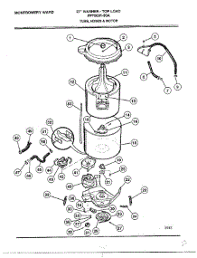 Tubs / Hoses And Motor parts for Frigidaire Washer 6001-80A from AppliancePartsPros.com