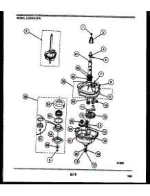 07 - Transmission Parts parts for Frigidaire Washer Dryer Combo LCG731LW0 from AppliancePartsPros.com