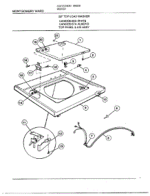 28` Top Load / Top Panel / Lid Assembly parts for Frigidaire Washer 6308A from AppliancePartsPros.com
