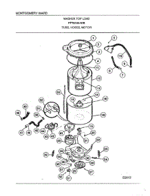 Tubs / Hoses / Motor parts for Frigidaire Washer 6009-80B from AppliancePartsPros.com