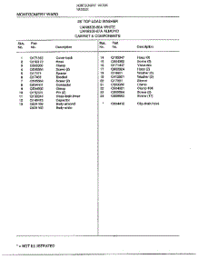 28` Top Load / Cabinet / Components Page 2 parts for Frigidaire Washer 6308A from AppliancePartsPros.com