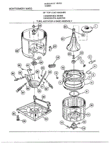 28` Top Load Tubs / Agitator / Base parts for Frigidaire Washer 6308A from AppliancePartsPros.com