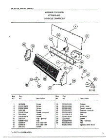 Console Controls parts for Frigidaire Washer 6009-80B from AppliancePartsPros.com