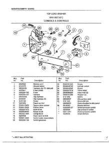 Console And Controls parts for Frigidaire Washer 6507-87C from AppliancePartsPros.com
