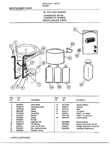 28` Top Load / Miscellaneous parts for Frigidaire Washer 6308A from AppliancePartsPros.com