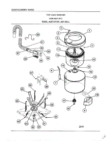 Tubs / Agitator / Air Bell parts for Frigidaire Washer 6507-87C from AppliancePartsPros.com