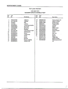 Washer Drive System / Pump Page 2 parts for Frigidaire Washer 6507-87C from AppliancePartsPros.com