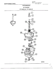Transmission parts for Frigidaire Washer 6309A from AppliancePartsPros.com