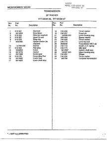 Transmission Page 2 parts for Frigidaire Washer 6309A from AppliancePartsPros.com