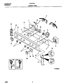 04 - Control Panel parts for Frigidaire Washer Dryer Combo FLSG72GCS7 from AppliancePartsPros.com