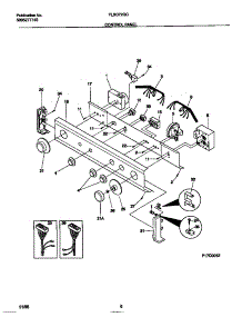 04 - Control Panel parts for Frigidaire Washer Dryer Combo FLSG72GCT2 from AppliancePartsPros.com