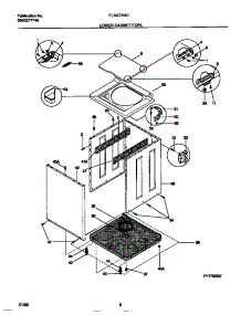 05 - Lower Cabinet / Top parts for Frigidaire Washer Dryer Combo FLSG72GCT2 from AppliancePartsPros.com