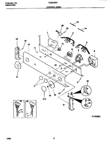 04 - Control Panel parts for Frigidaire Washer Dryer Combo FLXE52RBS1 from AppliancePartsPros.com
