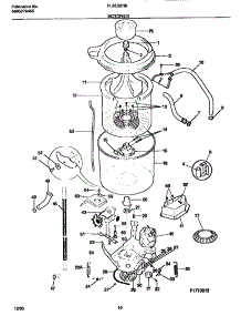 06 - Motor / Tub parts for Frigidaire Washer Dryer Combo FLXE52RBS1 from AppliancePartsPros.com