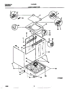 05 - Lower Cabinet / Top parts for Frigidaire Washer Dryer Combo FLXE52RBT2 from AppliancePartsPros.com