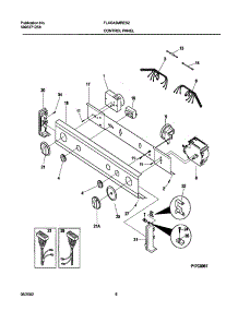 07 - Control Panel parts for Frigidaire Washer Dryer Combo FLXG42MRES2 from AppliancePartsPros.com