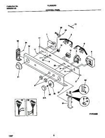 04 - Control Panel parts for Frigidaire Washer Dryer Combo FLXG52RBS4 from AppliancePartsPros.com