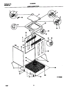 05 - Lower Cabinet / Top parts for Frigidaire Washer Dryer Combo FLXG52RBS4 from AppliancePartsPros.com