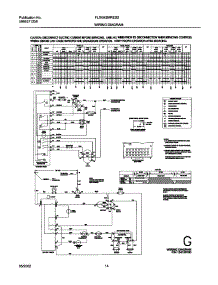14 - 134130100 Wiring Diagram parts for Frigidaire Washer Dryer Combo FLXG42MRES2 from AppliancePartsPros.com