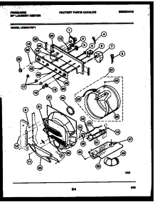 03 - Console, Controls And Drum parts for Frigidaire Washer Dryer Combo LCE441PL1 from AppliancePartsPros.com