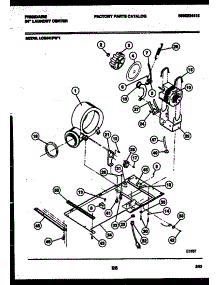 04 - Dryer Motor, Blower And Belt parts for Frigidaire Washer Dryer Combo LCE441PL1 from AppliancePartsPros.com